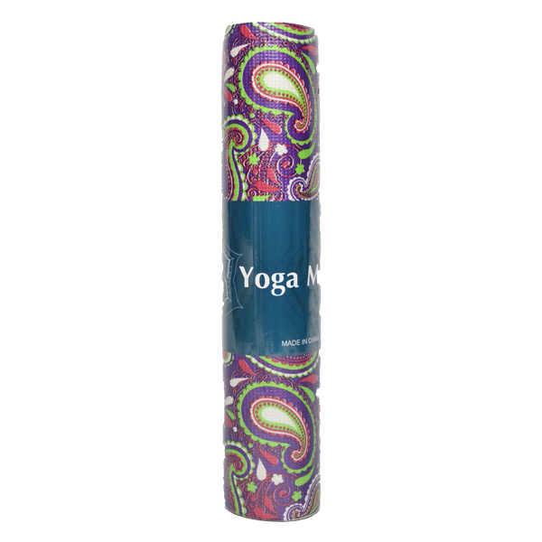 Royal Homes YOGA MAT WITH STRAP, SHRINK PACKING, 6MM*173CM*61CM, MIX DESIGN