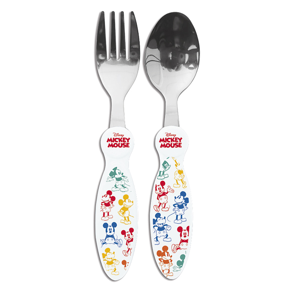 Disney Kids 2-pc Cutlery Set Metallic - Mickey