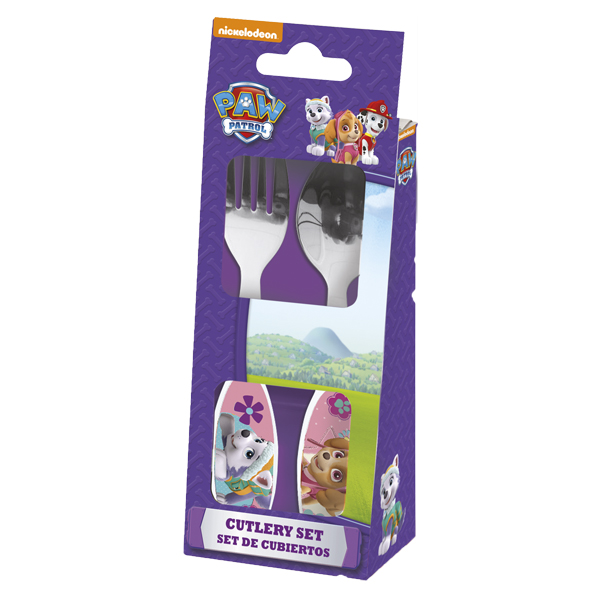 Disney Kids 2-pc Cutlery Set Metallic - Paw Patrol Girls