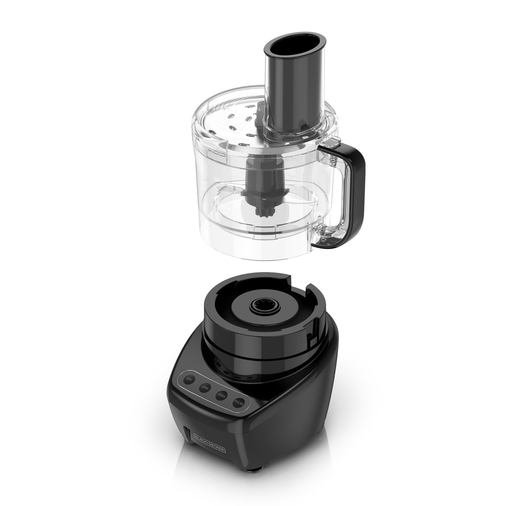 Black &amp; Decker 3-In-1 Easy Assembly 8-Cup Food Processor, Black