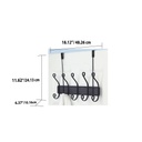 Home Basics METRO OVER THE DOOR 5 HOOK HANGING RACK 