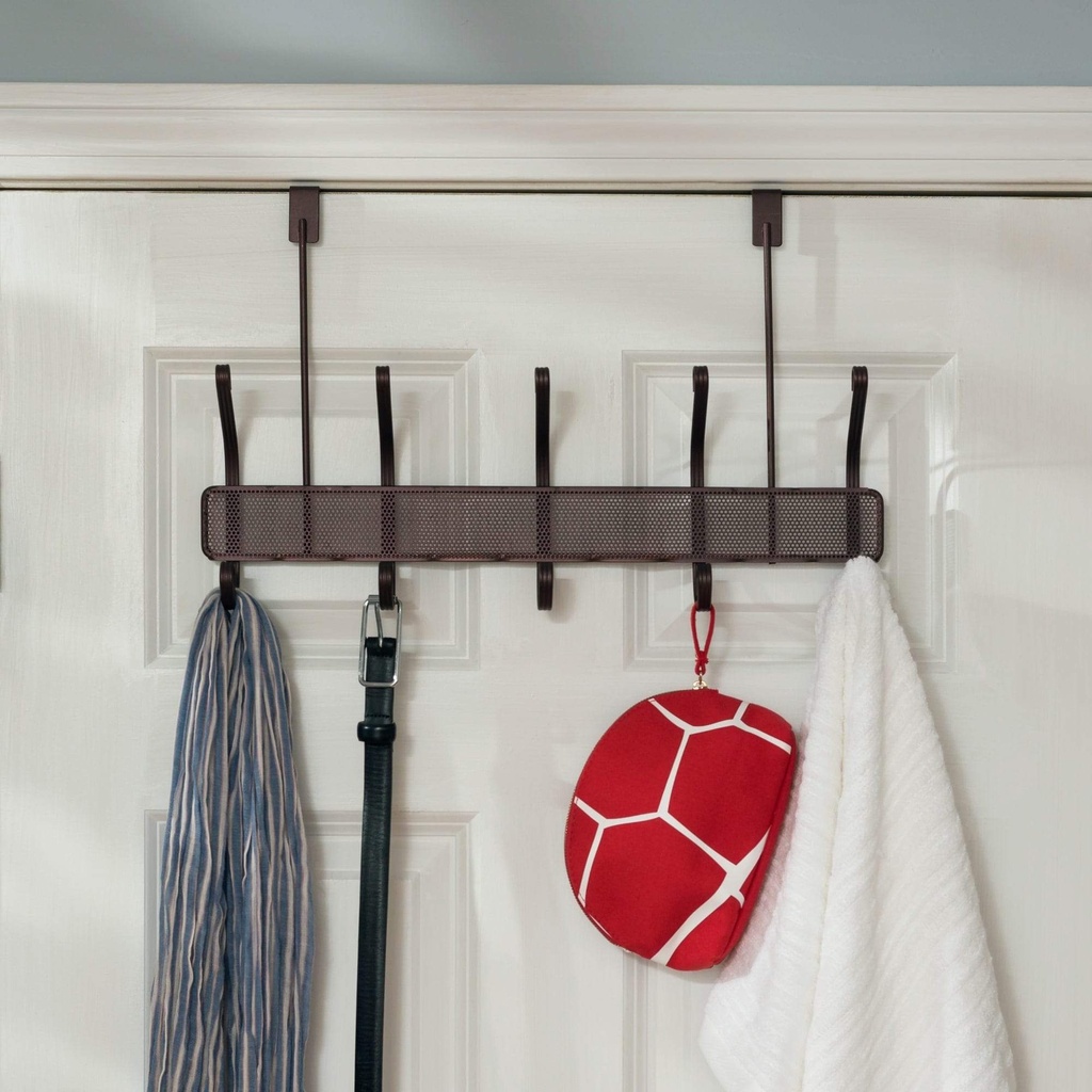 Home Basics METRO OVER THE DOOR 5 HOOK HANGING RACK 