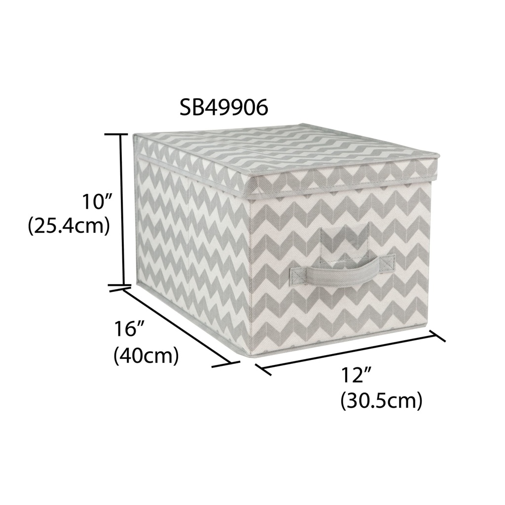 Home Basics Chevron Storage Box