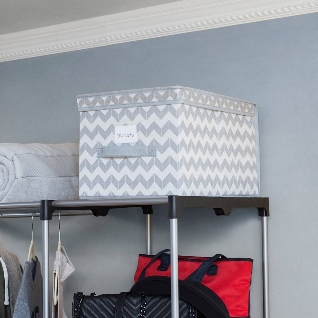 Home Basics Chevron Storage Box