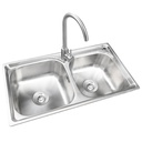 Royal Homes Topmount Double Bowl Kitchen Sink