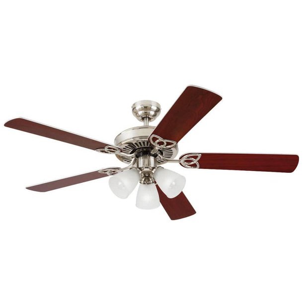 Westinghouse Ceiling Fan Vintage Brushed Nickel Finish 52in. (C.F.M - 4335)