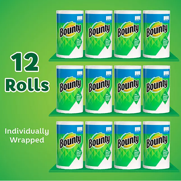 Bounty Select-A-Size Paper Towels 12-pack, 105 sheets/roll