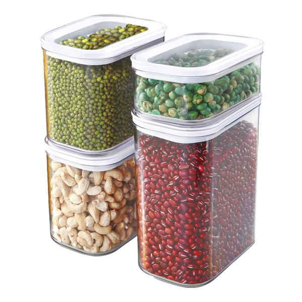 Glad Dry Food Storage Containers, 4pc Set