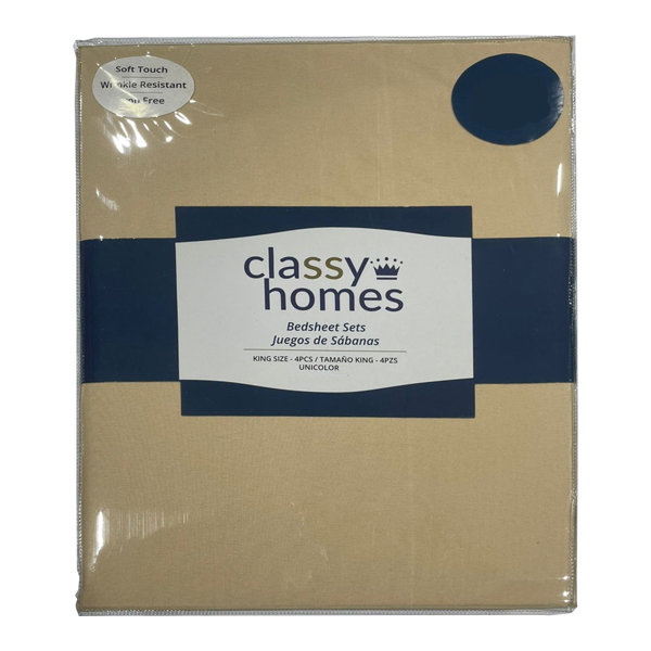 Classy Homes Solid King Sheet Set