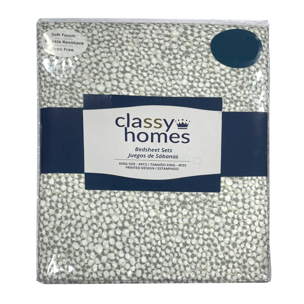 Classy Homes Printed Twin Sheet Set