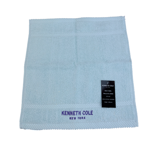 Kenneth Cole Face Towel 13in Baby Blue