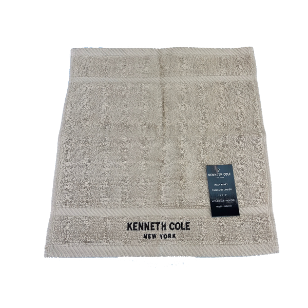 Kenneth Cole Face Towel 13in Brown