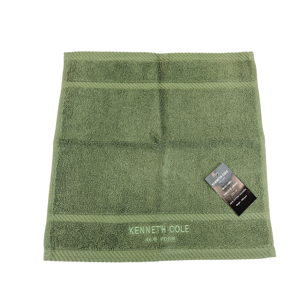 Kenneth Cole Face Towel 13in Olive