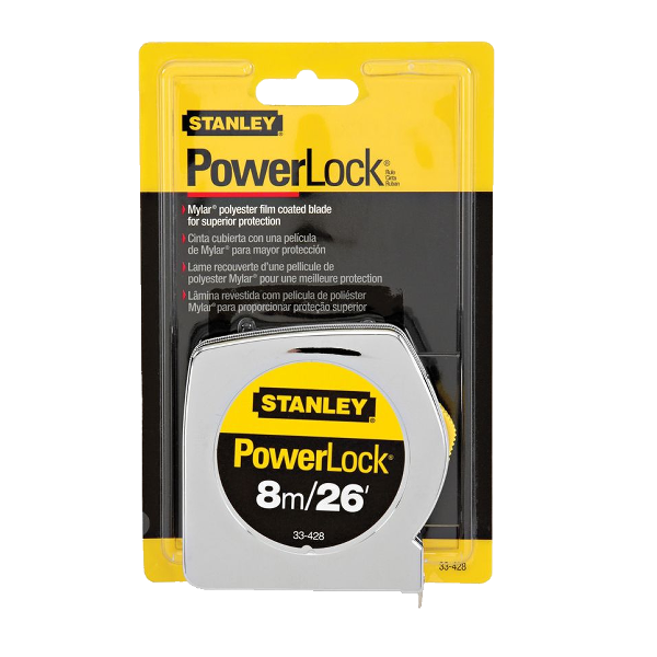 Stanley PowerLock Tape Measure 8m/ 26 Ft