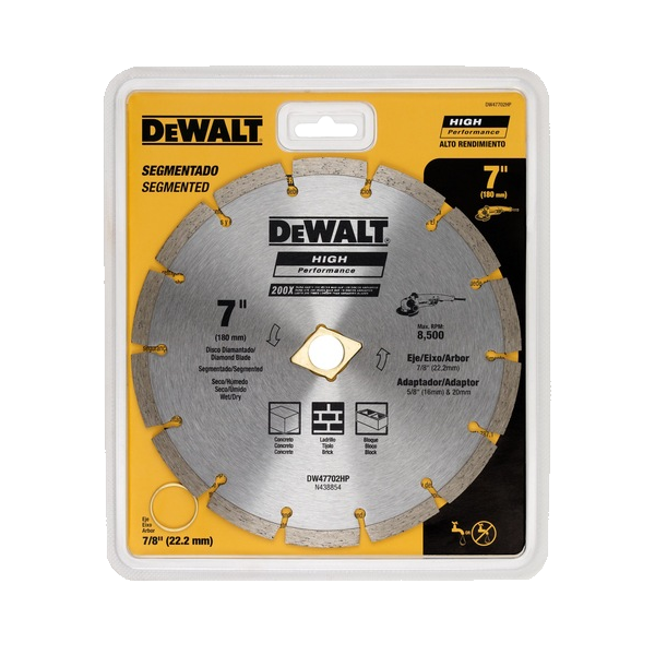 Dewalt High Performance Diamond Blade Segmented 180mm 7 in.