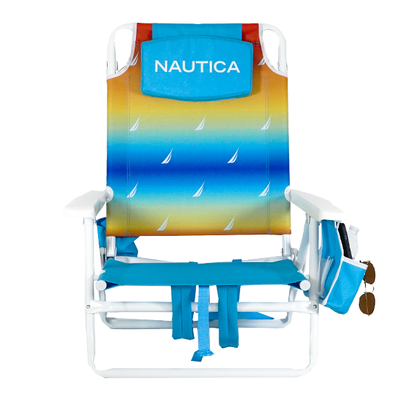 Nautica Beach Chair 5-Position, Rainbow J-Class