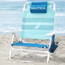 Nautica Beach Chair 5-Position, Blue Wave J-Class