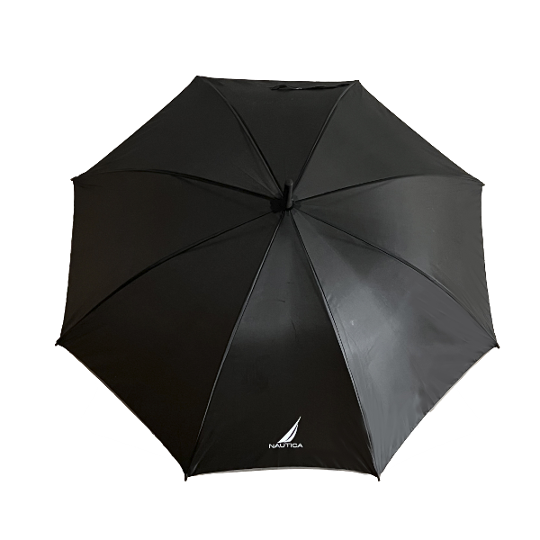 Nautica Automatic Open Stick Umbrella, Black