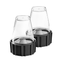 Black &amp; Decker Blender 10-speed, Includes 1 Glass Jar and 2 Accessory Jars, Black