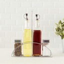 Home Basics 4 PIECE CRUET SET WITH STAND