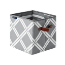 Nautica Folding Storage Cube, Gray Weave