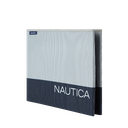 Nautica Folding Rectangular Storage Bin, Gray Block