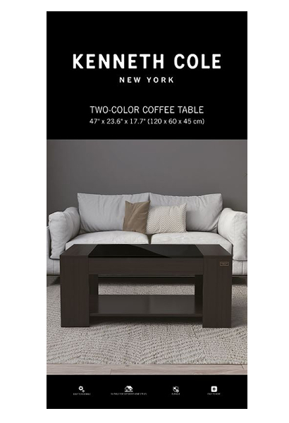 Kenneth Cole Coffee Table 2-Colour, Brown