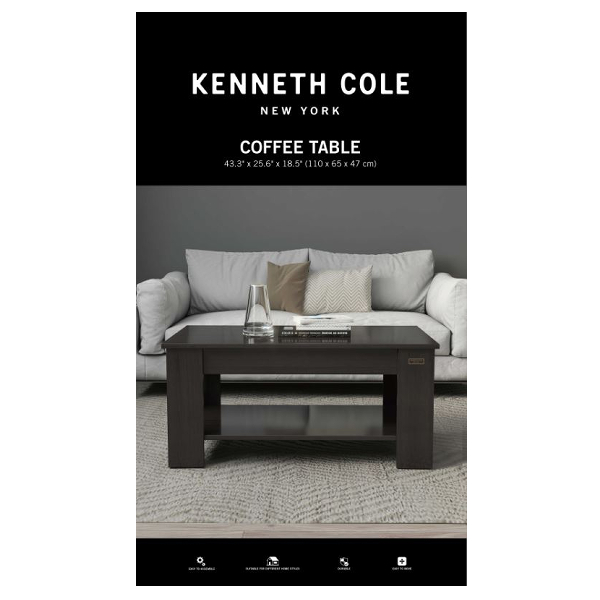 Kenneth Cole Coffee Table, Brown