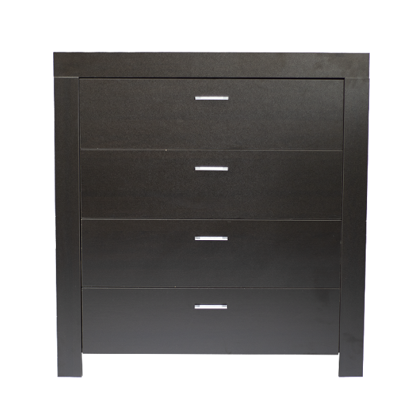 Kenneth Cole Wide 4-Drawer Chest, Black