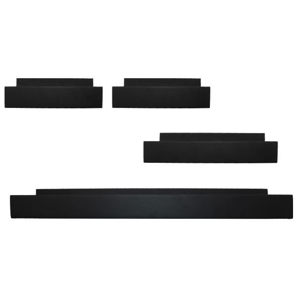 Kenneth Cole Wooden Wall Shelf 3-pack, Black