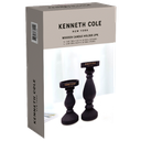 Kenneth Cole Candle Holders, Black - 2pc Set