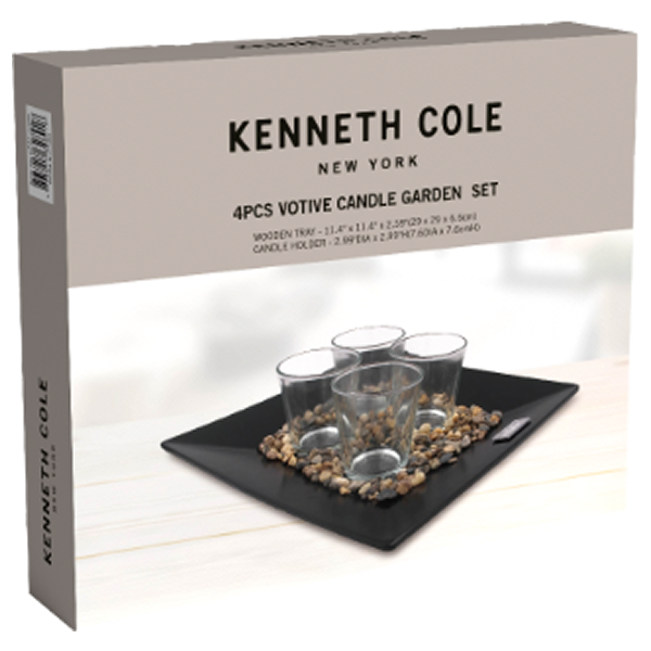 Kenneth Cole 4pc Votive Candle Set