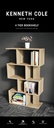 Kenneth Cole 4-Tier Bookshelf, Oak