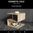 Kenneth Cole S-Shaped Coffee Table, Oak