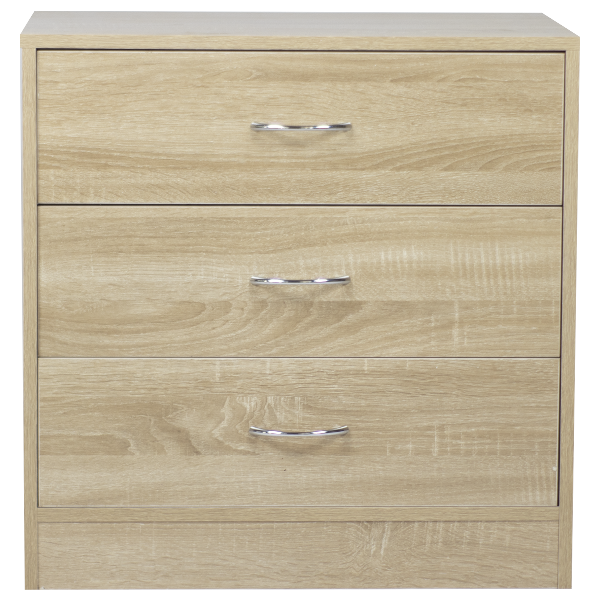 Kenneth Cole 3-Drawer Chest, Oak