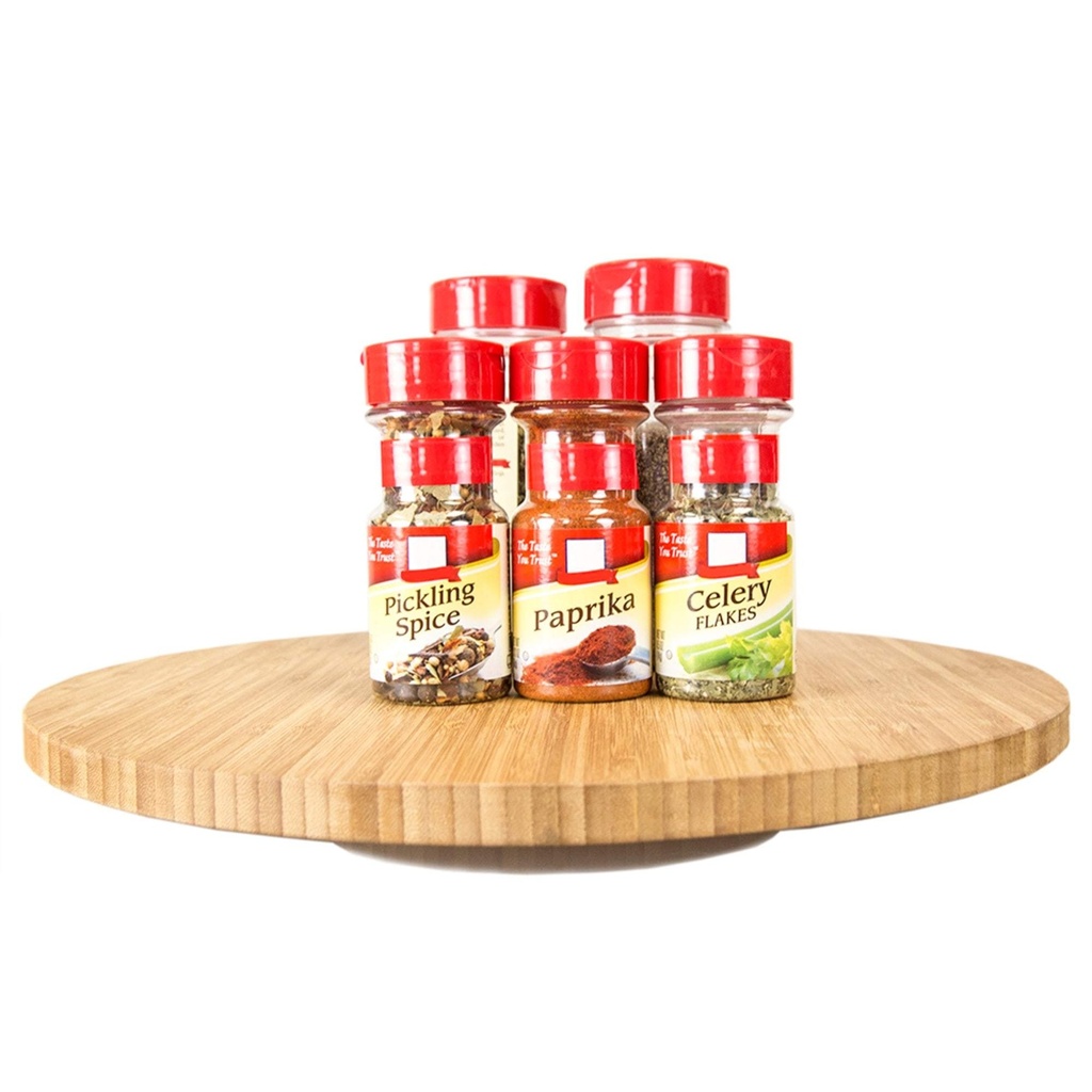 Home Basics 13.5&quot; BAMBOO LAZY SUSAN, NATURAL