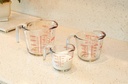 Anchor Hocking 3pc Glass Measuring Cup Set (Incl 8 oz., 16 oz. &amp; 32 oz. Open-Handle Measuring Cups)