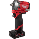 Milwaukee M12 FUEL 12V Lithium-Ion Brushless Cordless Stubby 1/2In. Impact Wrench Kit