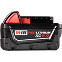 Milwaukee M18 REDLITHIUM XC 18 Volt Lithium-Ion 5.0 Ah Resistant Tool Battery