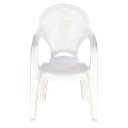 Tramontina Kids Plastic Arm Chair Catty White