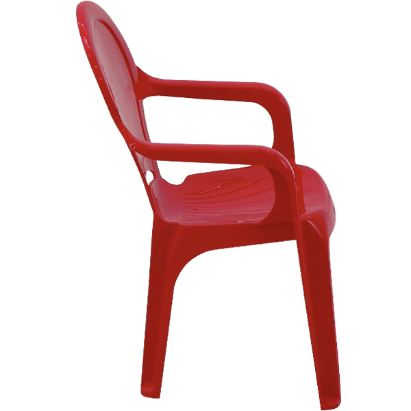 Tramontina Kids Plastic Arm Chair Tic Tac Red