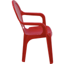 Tramontina Kids Plastic Arm Chair Tic Tac Red