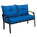 Outdoor Expressions 4-Piece Azure Chat Set, Blue
