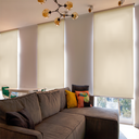 Kenneth Cole Sun Screen Roller Blinds, White 76x90''