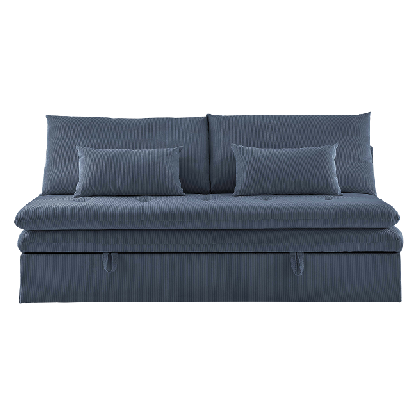 Ideal Furniture Sofa Bed with Storage Drawer, Blue