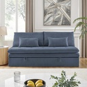 Ideal Furniture Sofa Bed with Storage Drawer, Blue