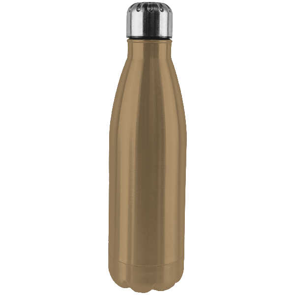 Water Bottle Single-Wall Stainless Steel 750ml Silver/ Gold