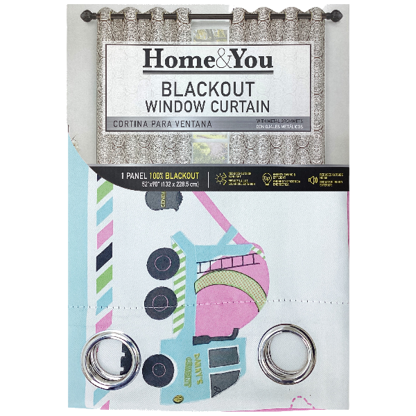 Home &amp; You Blackout Window Curtain, Single Panel