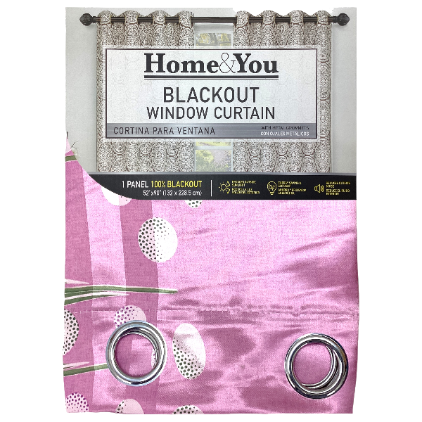 Home &amp; You Blackout Window Curtain, Single Panel