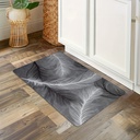 Classy Homes Foam Mat, Grey Feathers